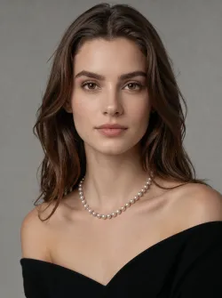 hair falls on the shoulder